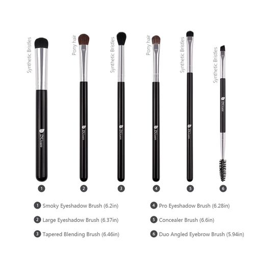 Xiaomi Ducare DF0601 Makeup Eye Brushes (6 pcs)